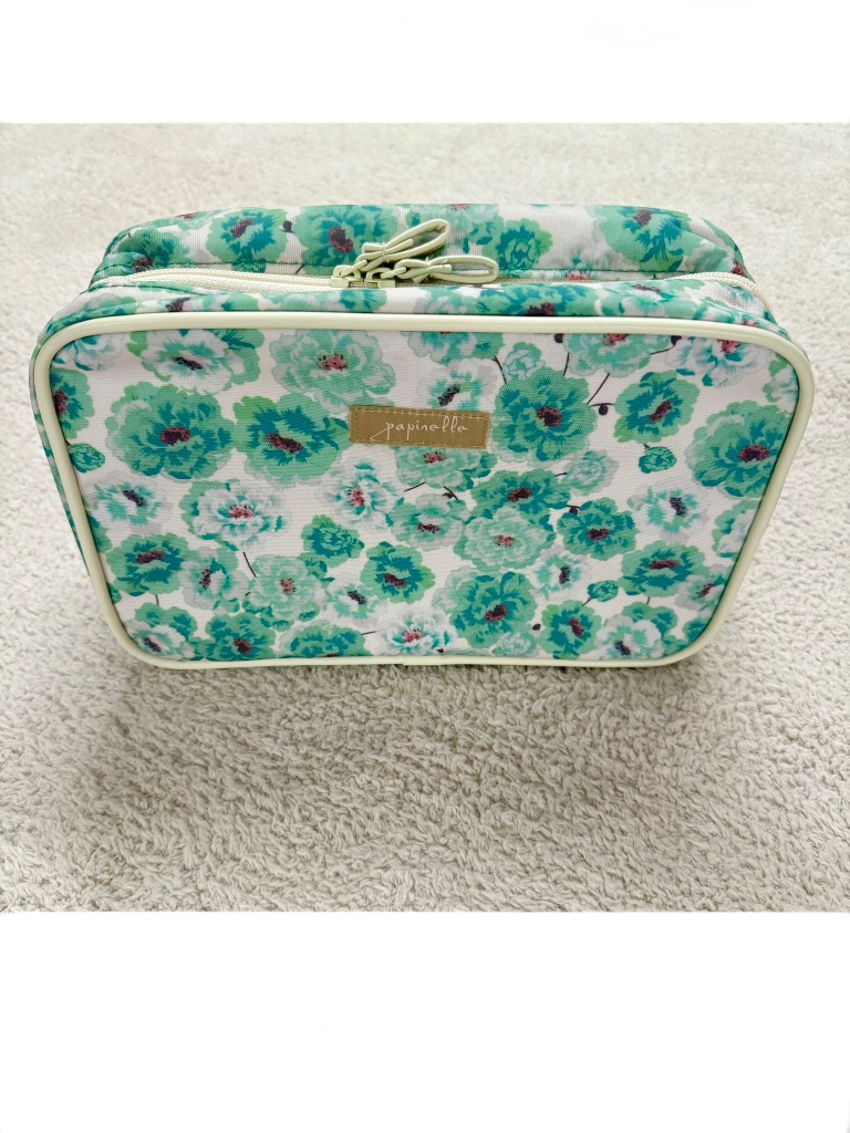 Papinelle Cosmetic Bag/Case Set Green Floral — image 2 of 8